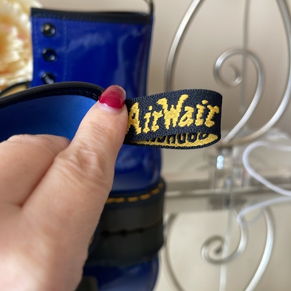 Dr. Martens Blue Patent Lamper Fashion Boot - Picture 9 of 10